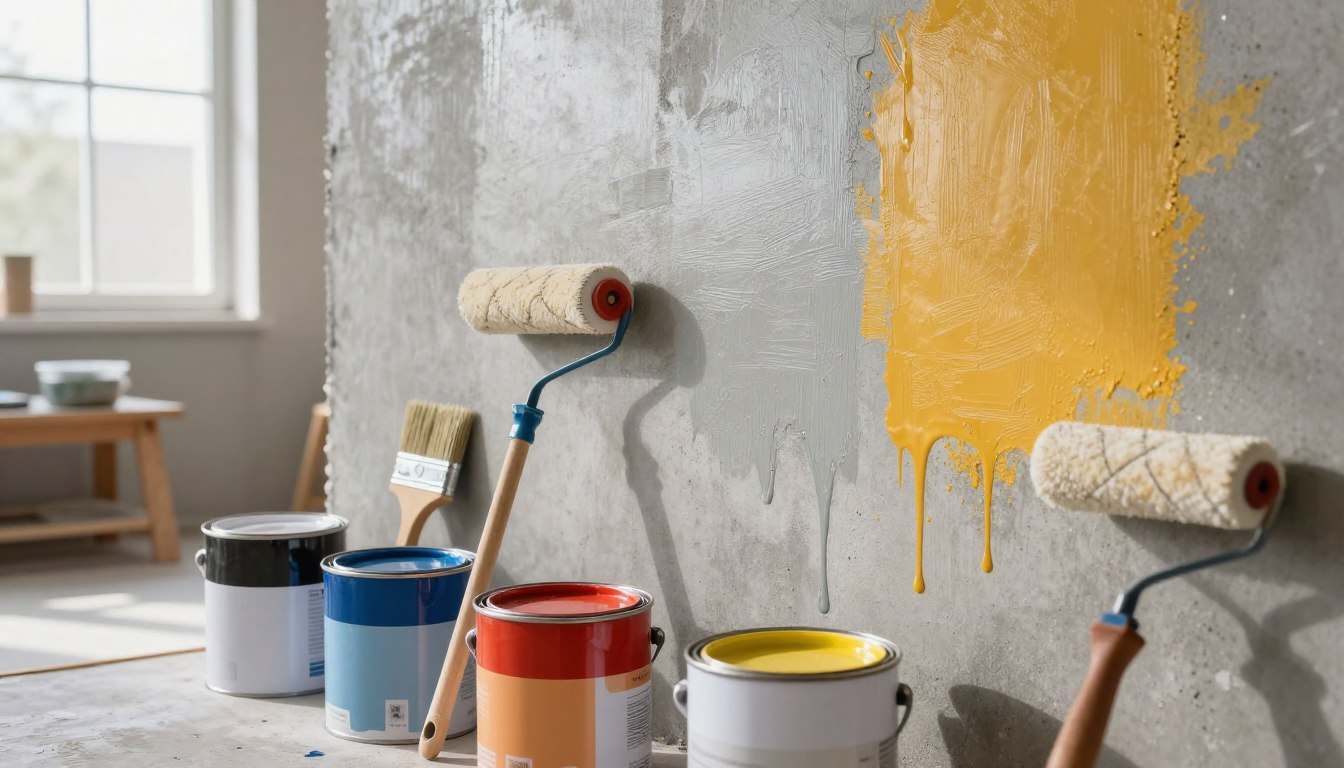 Czym pomalować beton