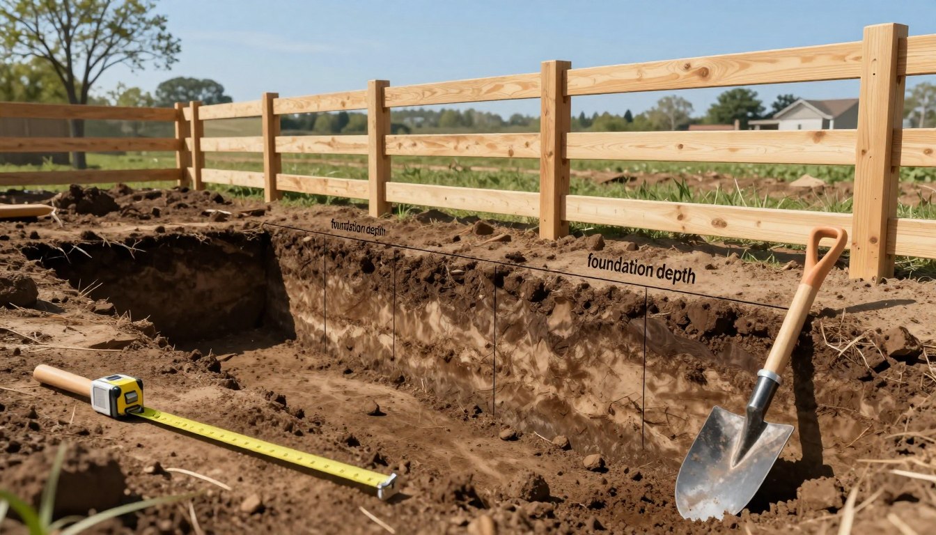 Jak głęboki fundament pod ogrodzenie